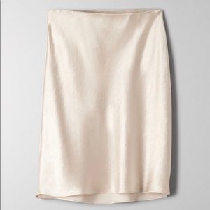 Aritzia Babaton Silky Mini Slip Skirt Denude 2 XS